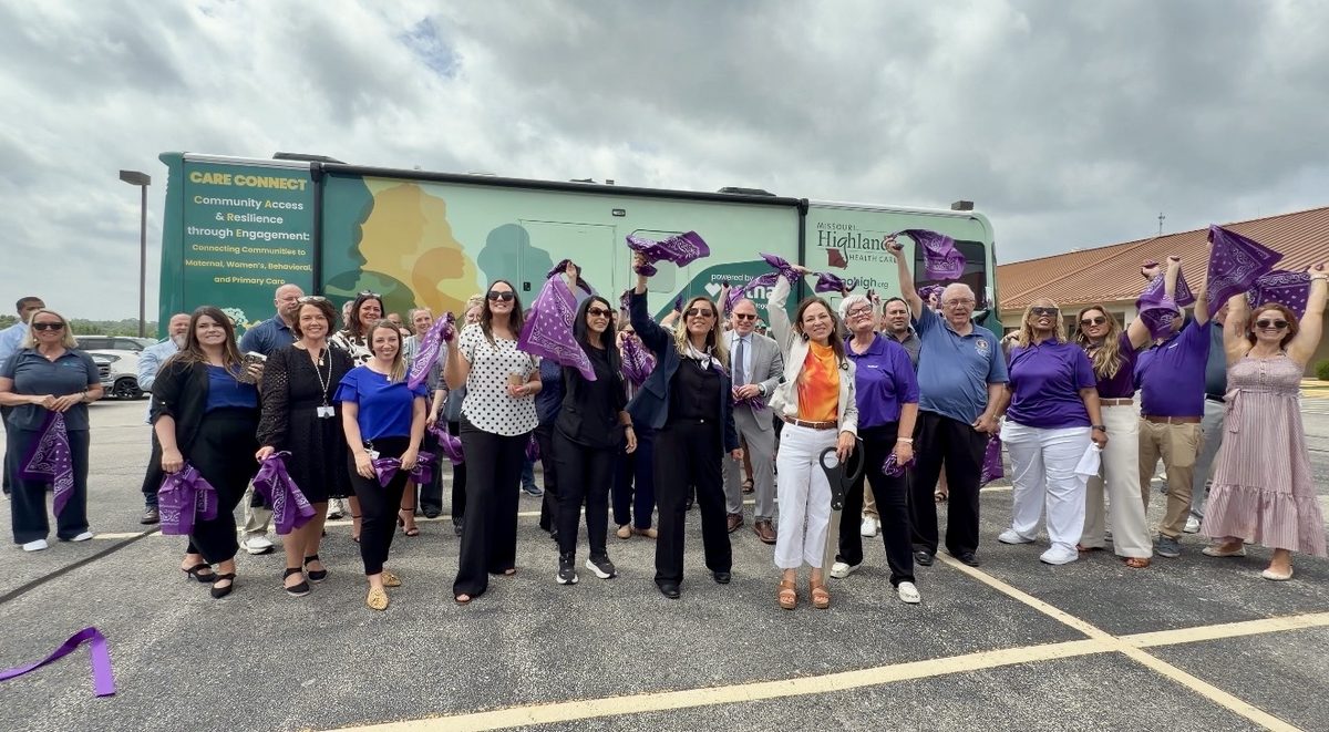The Care Connect team in front of the mobile unit